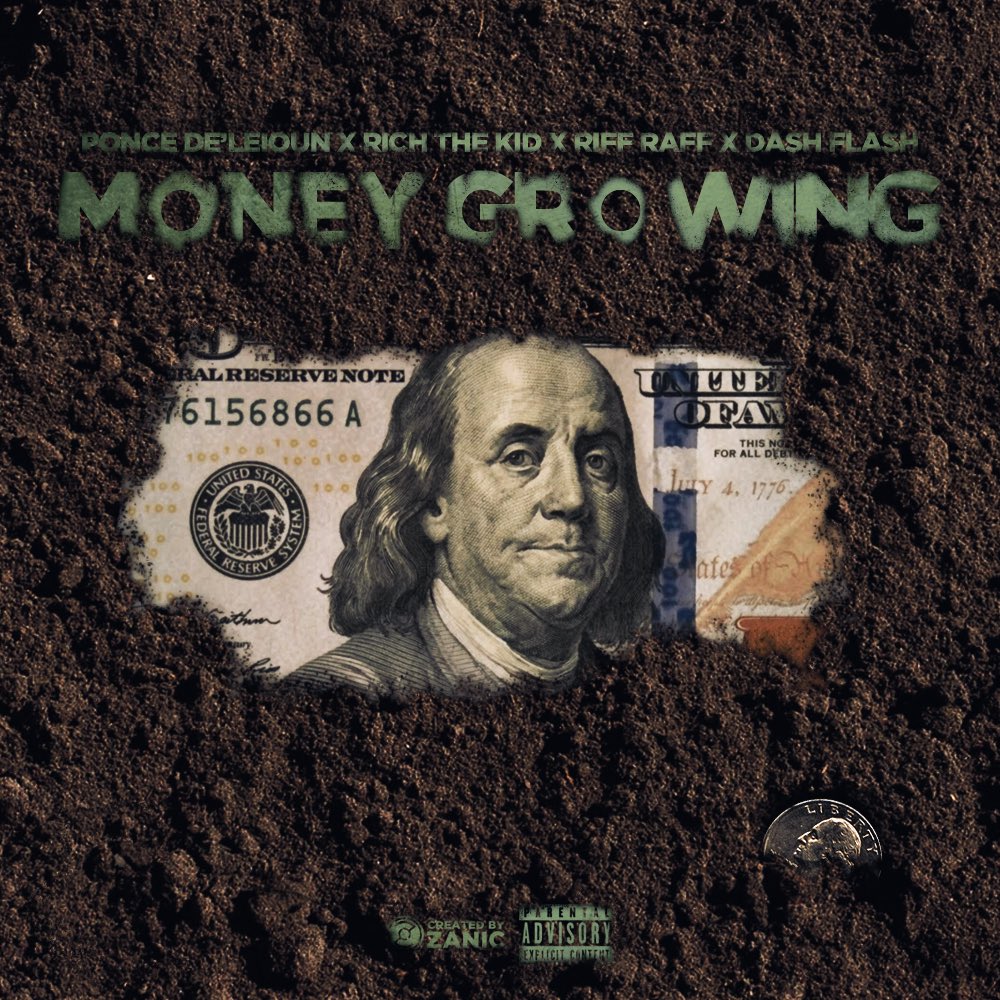 Music: Dash Flash Ft. Riff Raff, Rich The Kid & Ponce De’Leioun – Money Growing&nbsp;Remix